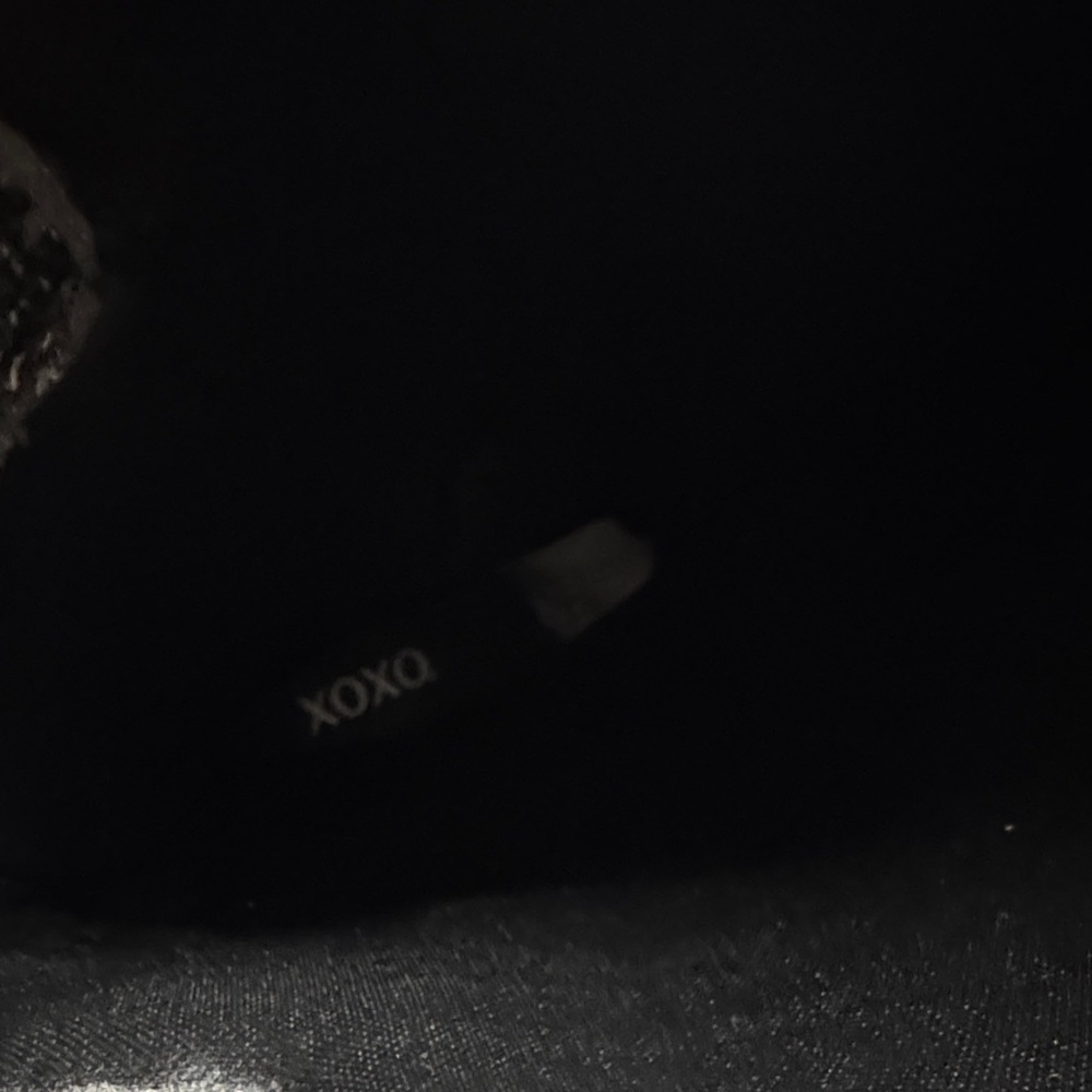 XOXO Black Textured sweater riding Boots NWOT 9.5 - Picture 10 of 12